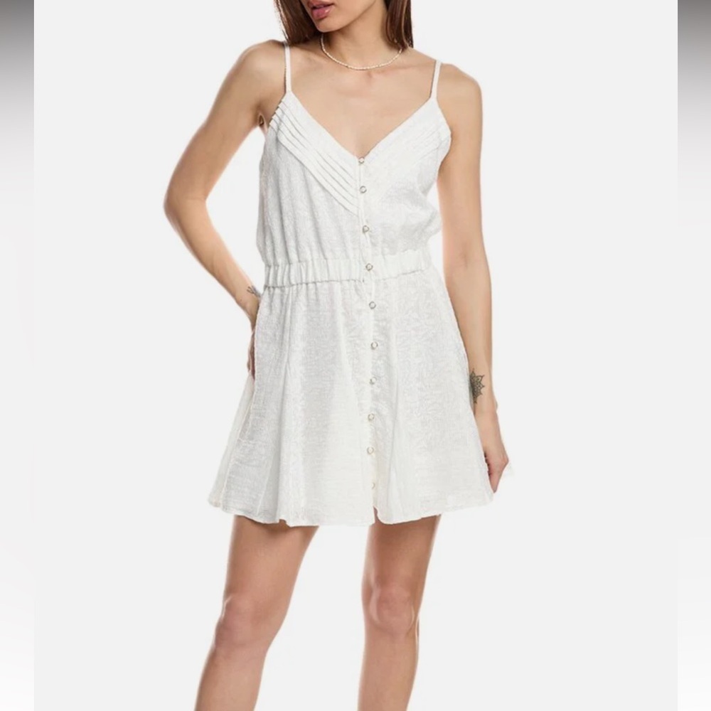 Ramy Brook Kallie Mini Dress White Burnout Casual Party Women’s 6